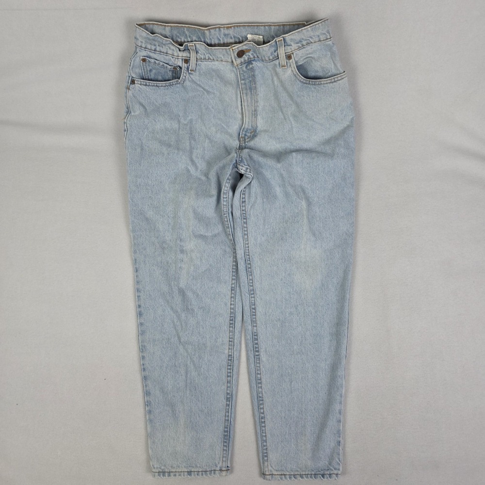 Vintage 90s Levis 551 Jeans Womens 16 32x27 Blue Relaxed Fit Tapered Made In USA